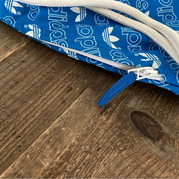 Adidas Blue and White Drawstring Bag - Picture 6 of 7